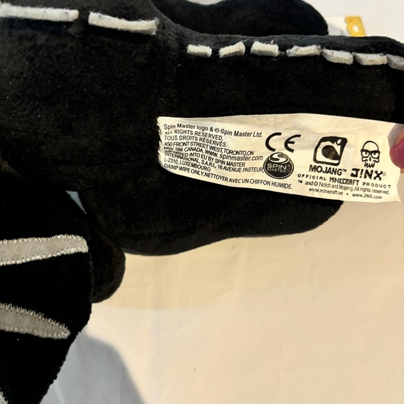 Mojang Jinx Minecraft Black ENDER DRAGON Plush Stuffed Animal Toy 11 inches - Picture 4 of 6